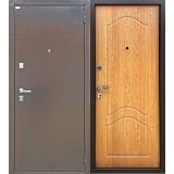 Дверь Новосел медный антик-дуб классический в квартиру